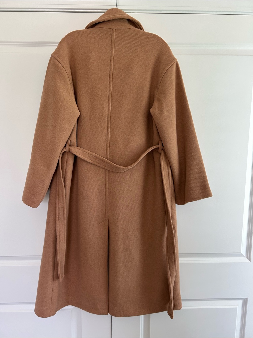 Abercrombie & Fitch Camel Tan Wool-Blend Trench Coat - Picture 3 of 3